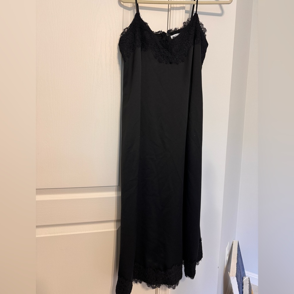 Crepe slip dress